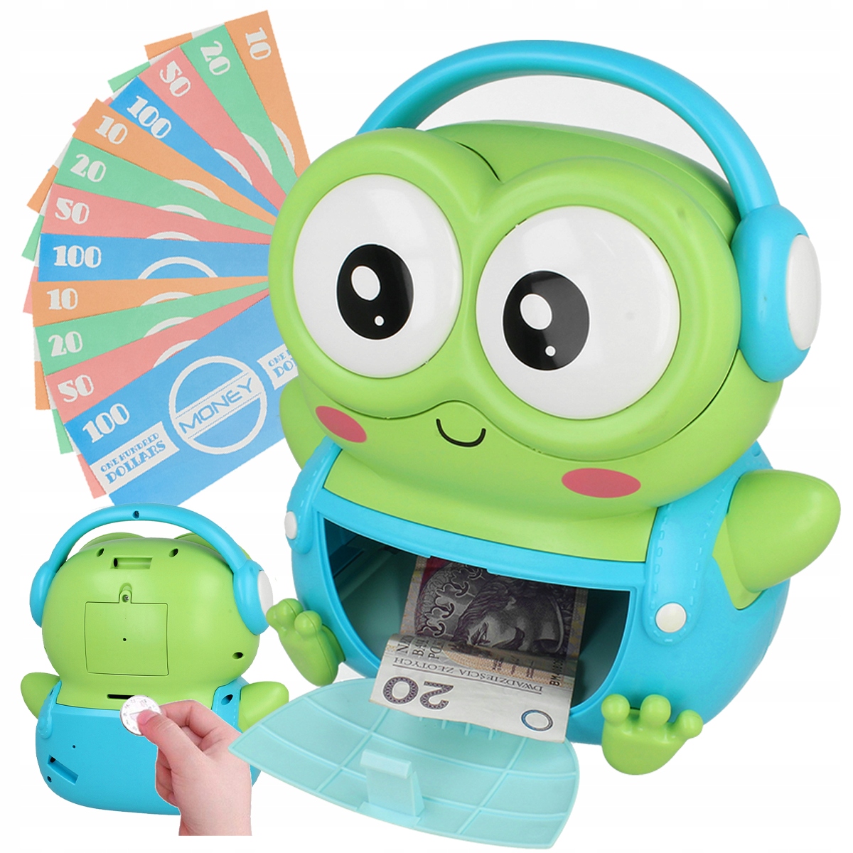 

Sejf Skarbonka Bankomat Na Monety Banknoty Pin