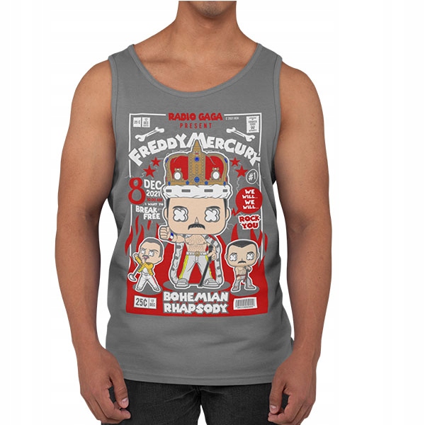 TANK TOP HORROR/ROCK FREDDY MERCURY Rozmiar S