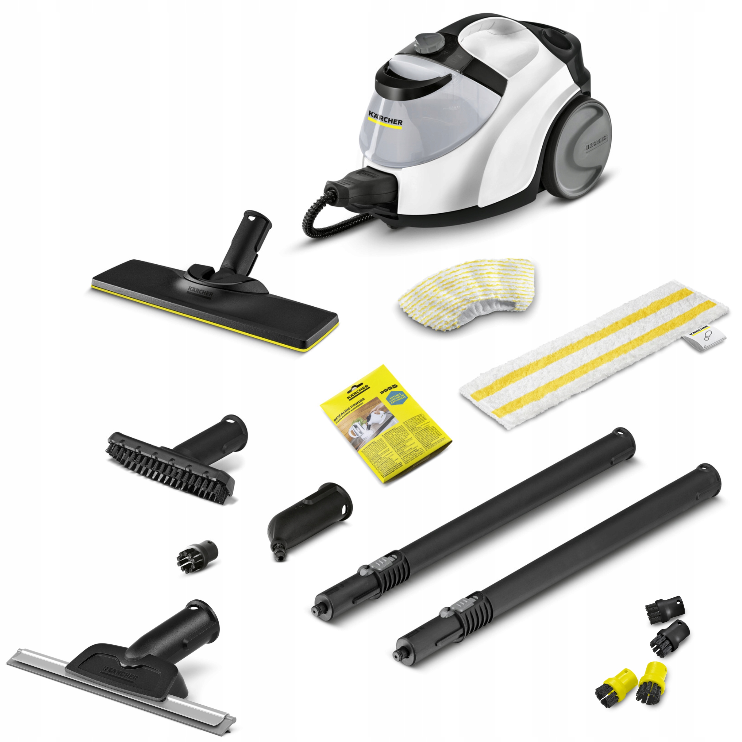PAROWNICA KARCHER SC5 EasyFix 2200W + DYSZA DO MYCIA OKIEN + 4 SZCZOTECZKI