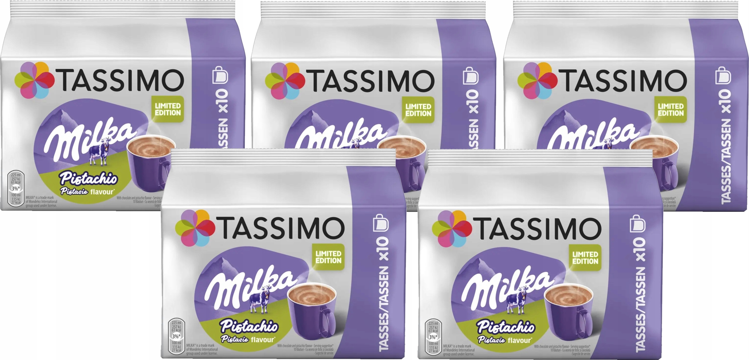 Kapsułki Tassimo Jacobs Milka Pistachio 5 x 10 kapsułek