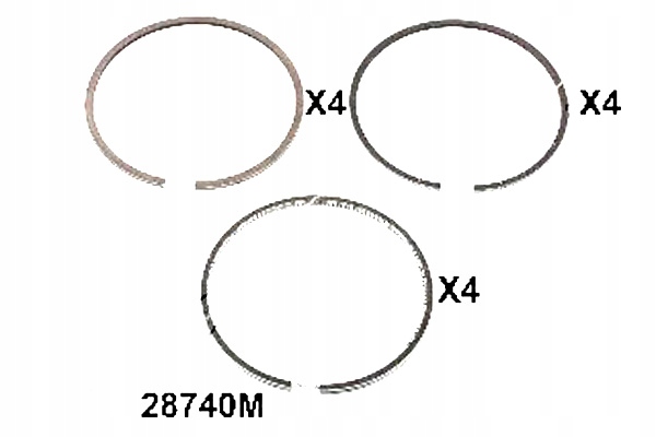 JAPKO PIERŚCIENIE SILNIKA KPL.12