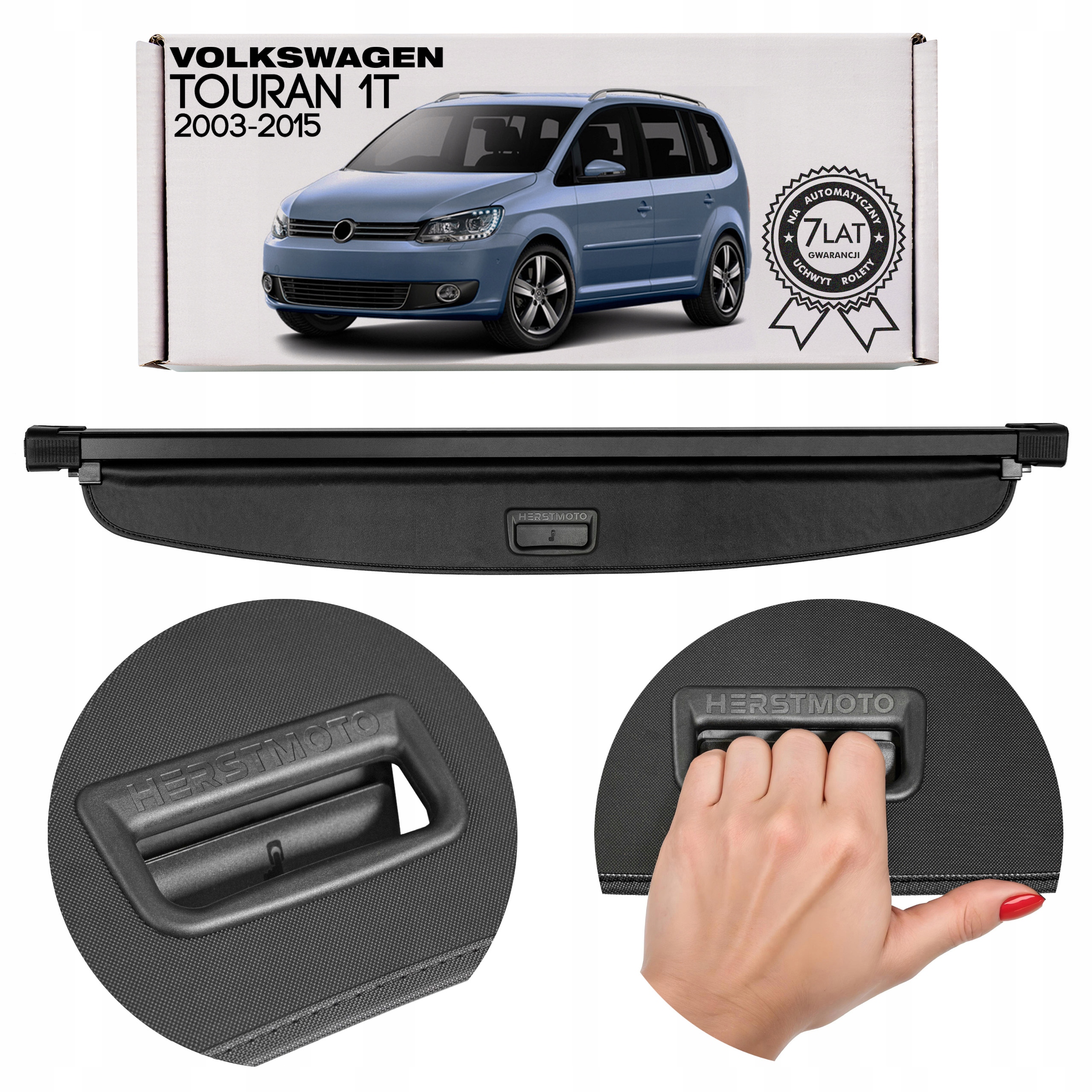 Volkswagen Touran I 1T 2003-2015 Roleta Do Zavazadlového Prostoru Černá 1T0867871 M