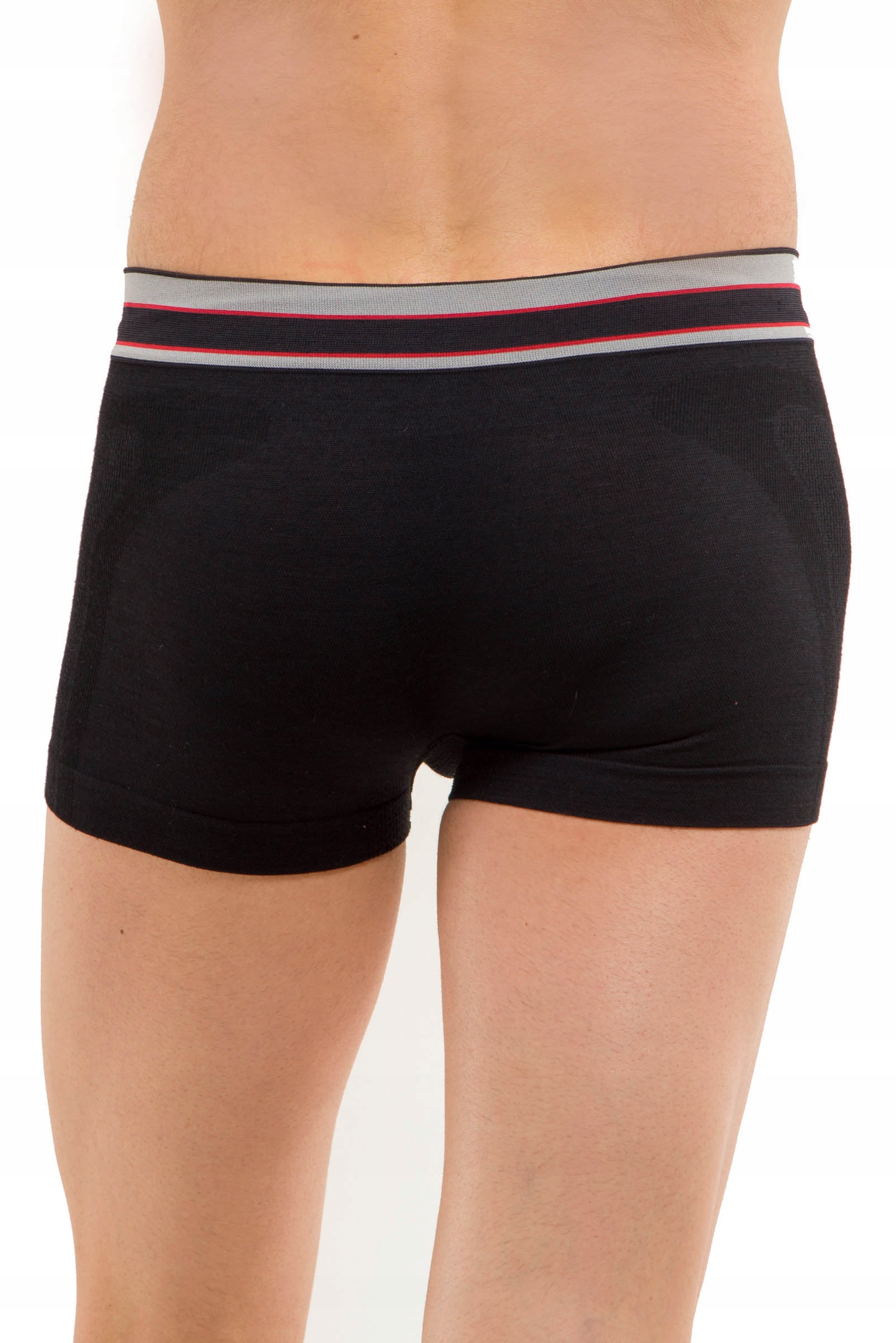 Bokserki termoaktywne z wełną merino męskie Brubeck BX10870-black l Stan opakowania oryginalne