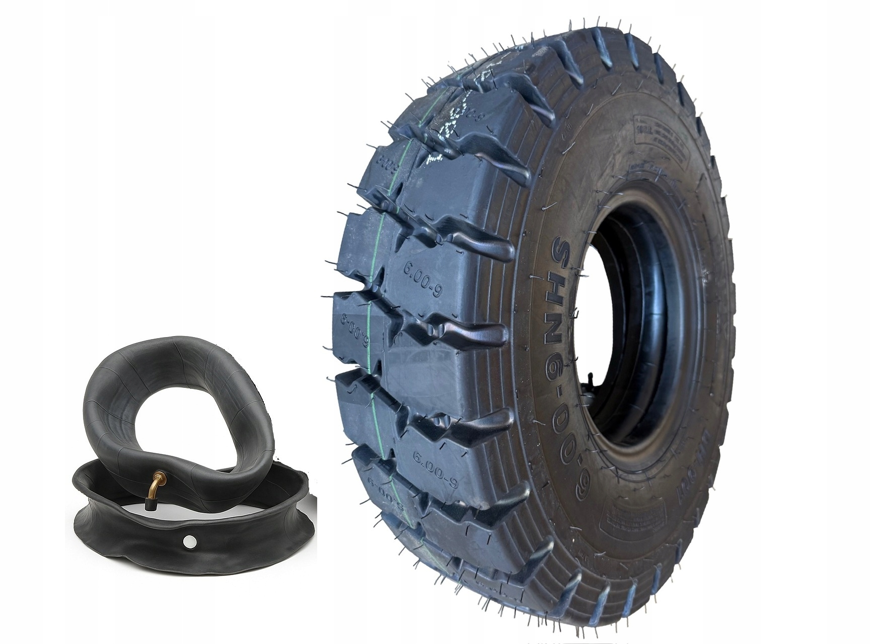 Sada pneumatík s dušou a opaskom Onyx 6.00-9 10PR pre vysokozdvižný vozík, silná