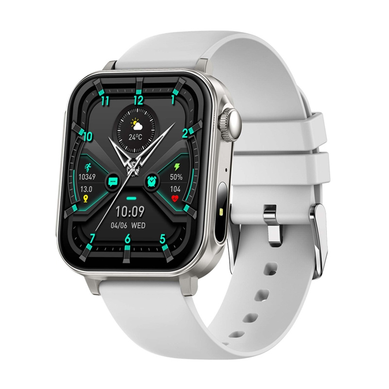 Colmi P80 Smartwatch Rozmowy Bluetooth Pomiar Tętna Wodoodporny Srebrny