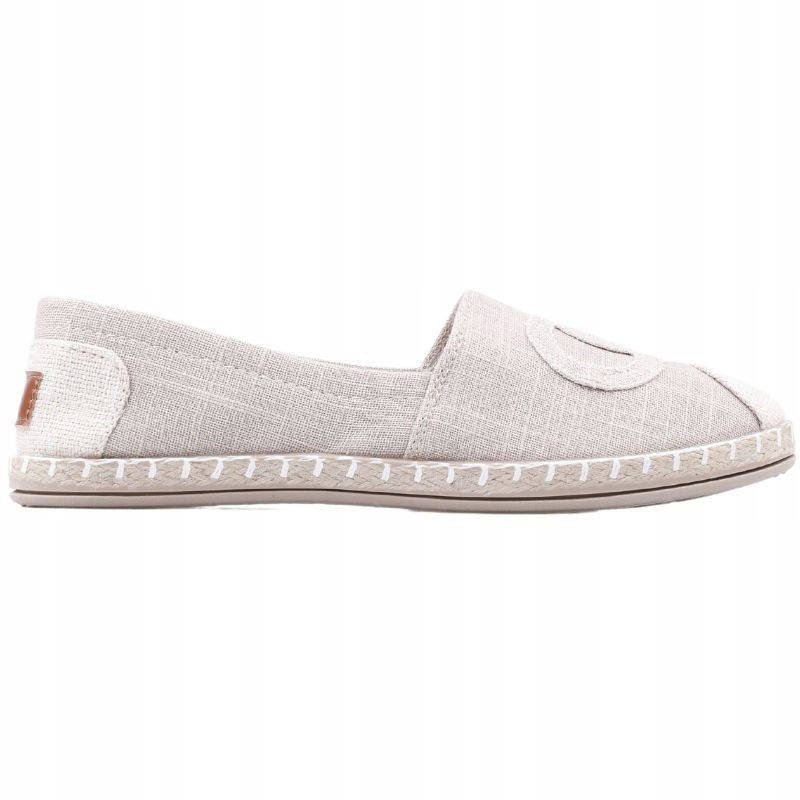 BEŻOWE ESPARDYLE DAMSKIE PÓŁBUTY WSUWANE PŁASKIE WKŁ. EKOSKÓRA WYGODNE Płeć kobieta