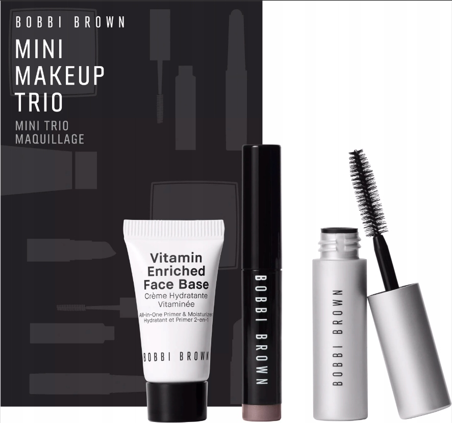 Zestaw cień do powiek, baza pod makijaż, mascara Smokey Eye