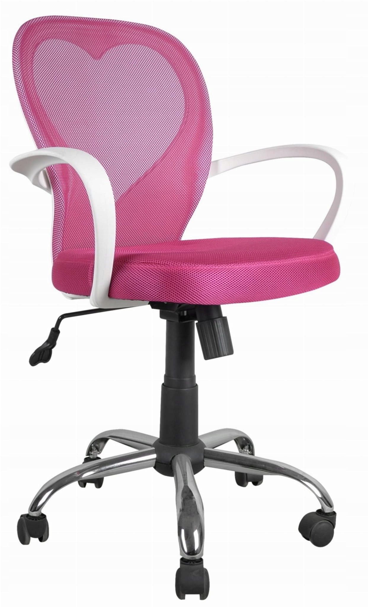 

Heart - Krzesło obrotowe dla dziecka - fotel róż