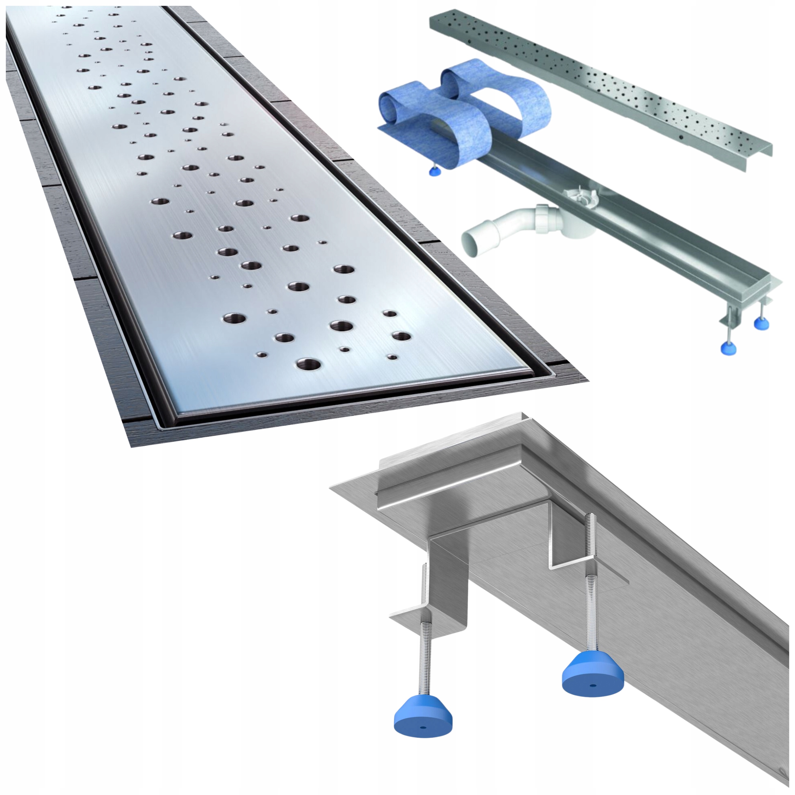 Odtok Waterway 120 cm vzor Kolieska McAlpine sada