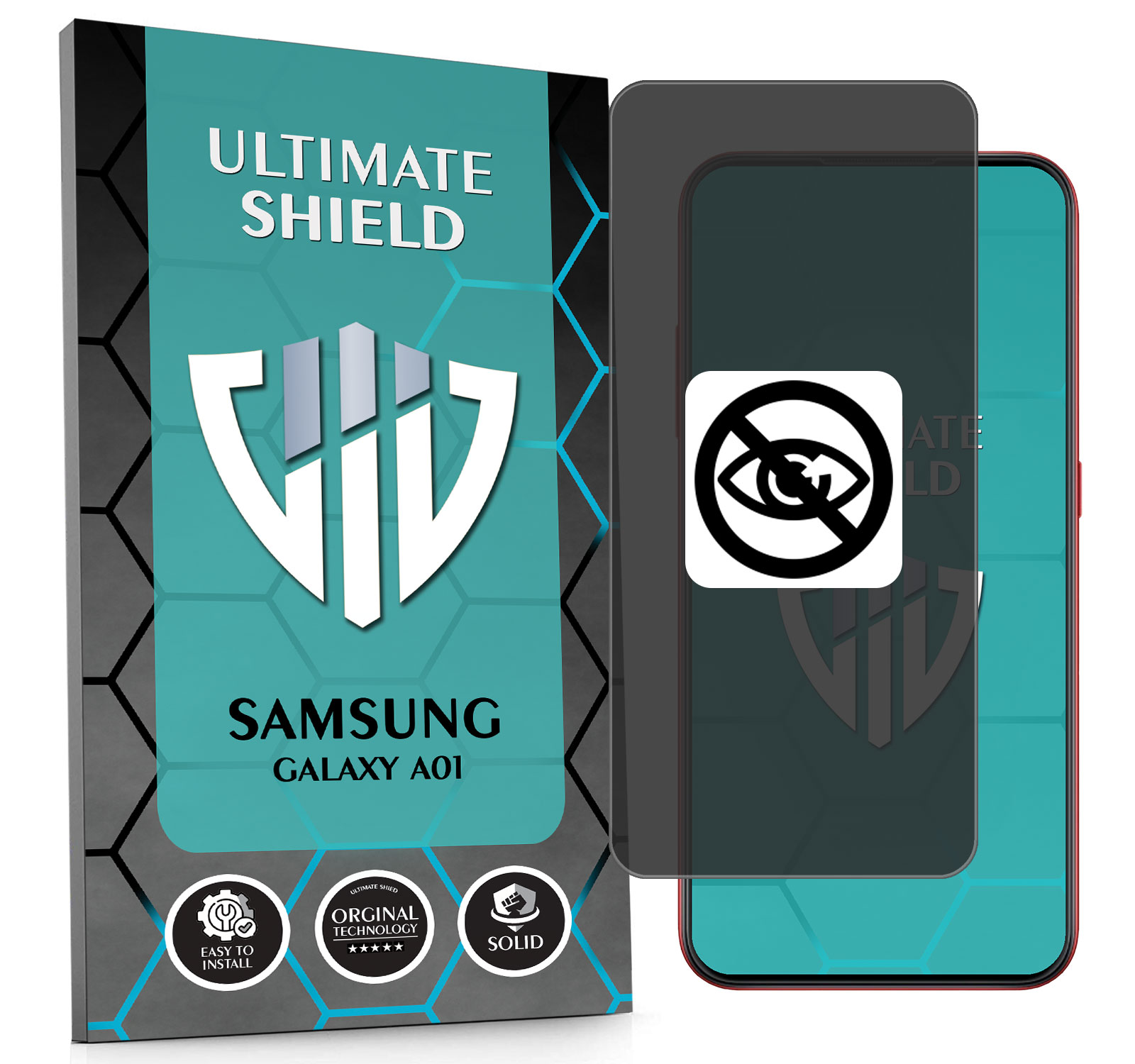 Sklo 5D Privacy Private Anti-spy Pro Samsung Galaxy A01 Hydrogelové Matné