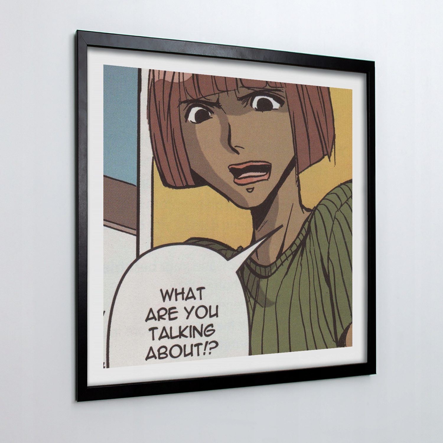 Moderní obraz s rámečkem Dýmek anime myšlenka 50x50 cm