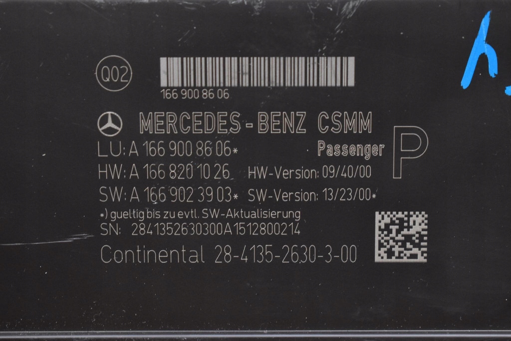 control unit module seat right front A1669008606 MERCEDES CLA C117 13-16