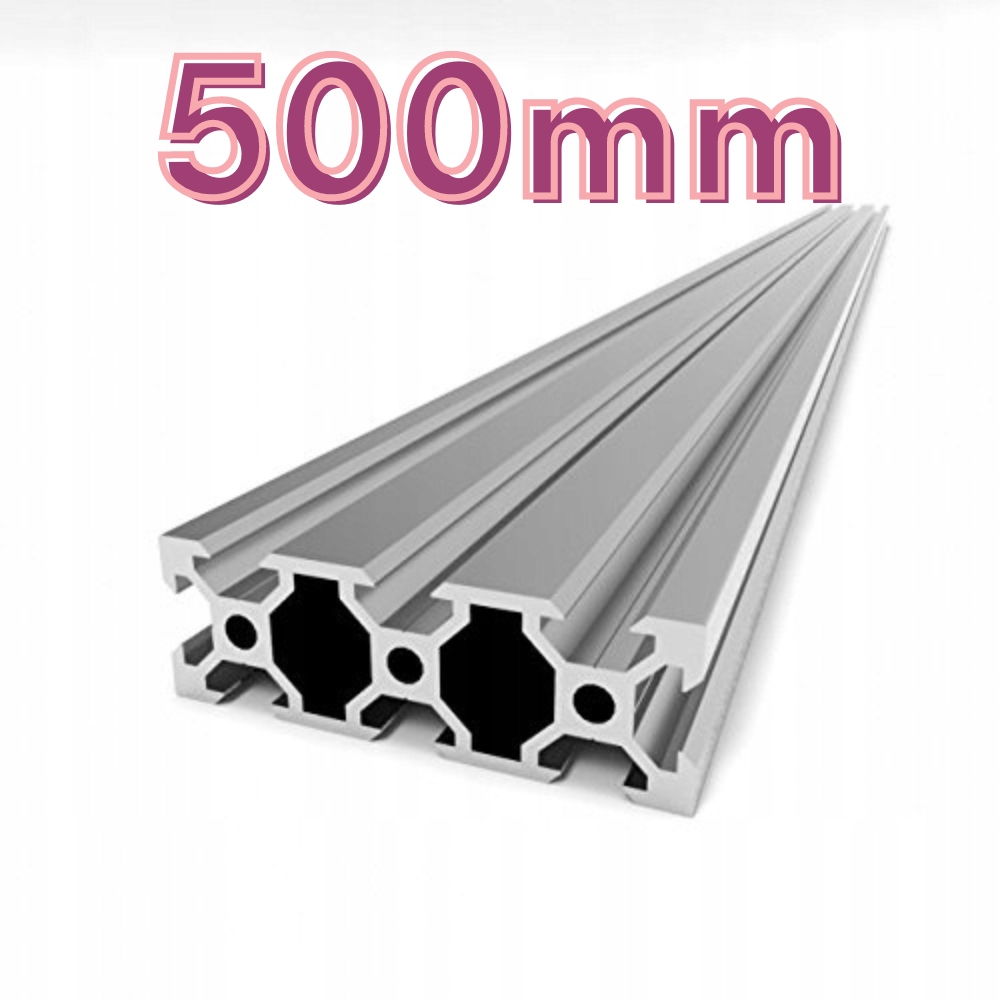 Hliníkový profil V-Slot 20x60x500 mm (stříbrný)