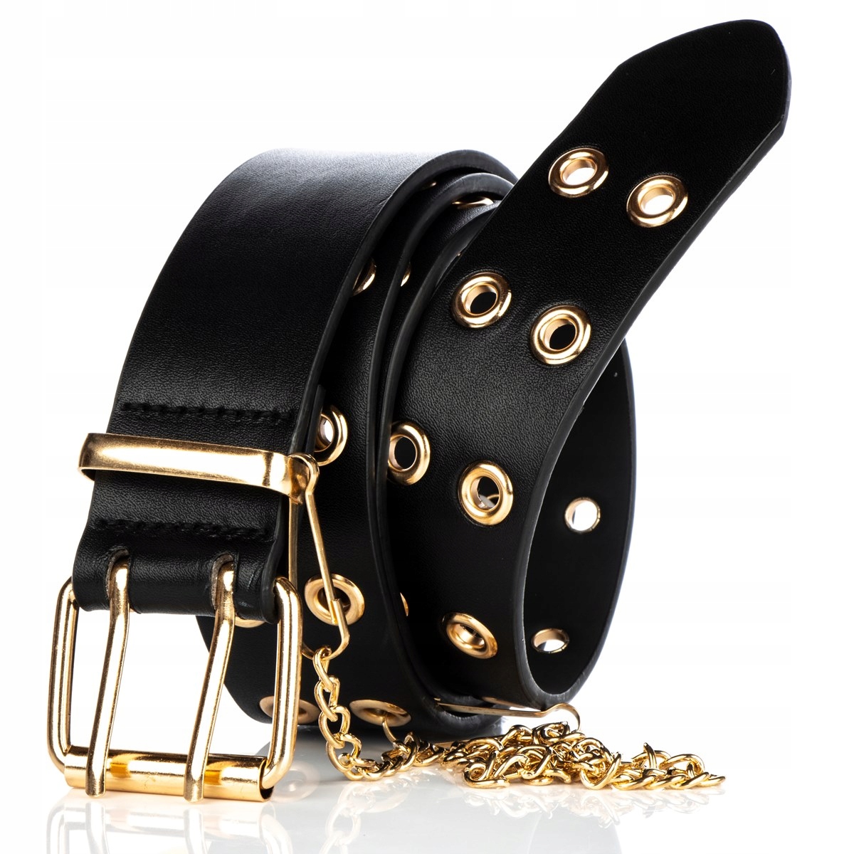 

Pasek Do Spodni Swetra Czarny Ekoskóra Damski 2287