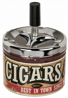 

Popielniczka Metalowa Obrotowa Zamykana XL Tobacco
