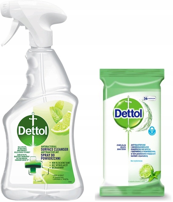 

Dettol Chusteczki antybakteryjne spray 500 ml