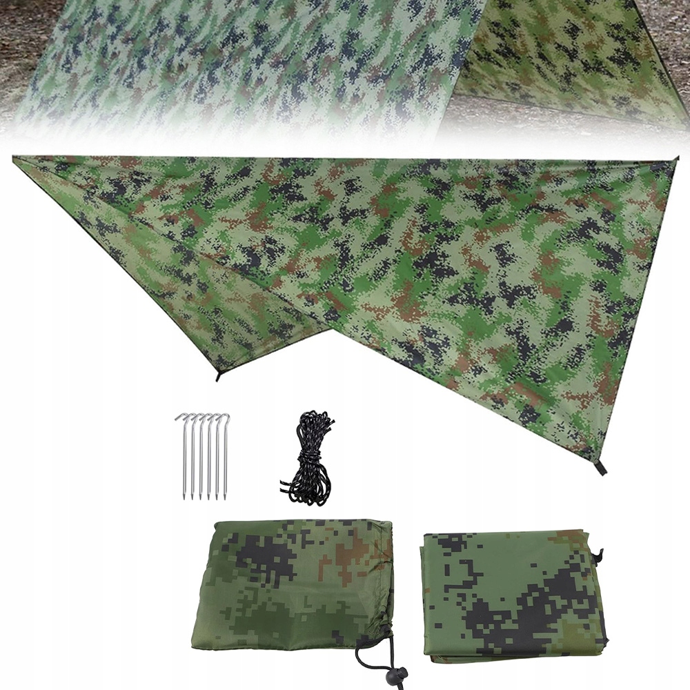 Tarp turystyczny namiot schronienie osłona camping bushcraft 292*298 cm