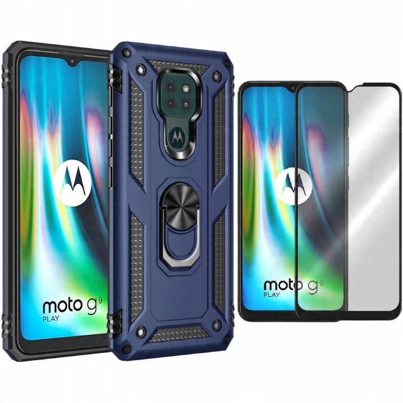 

Etui Pancerne Ring Nx Do Moto G9 Play + Szkło