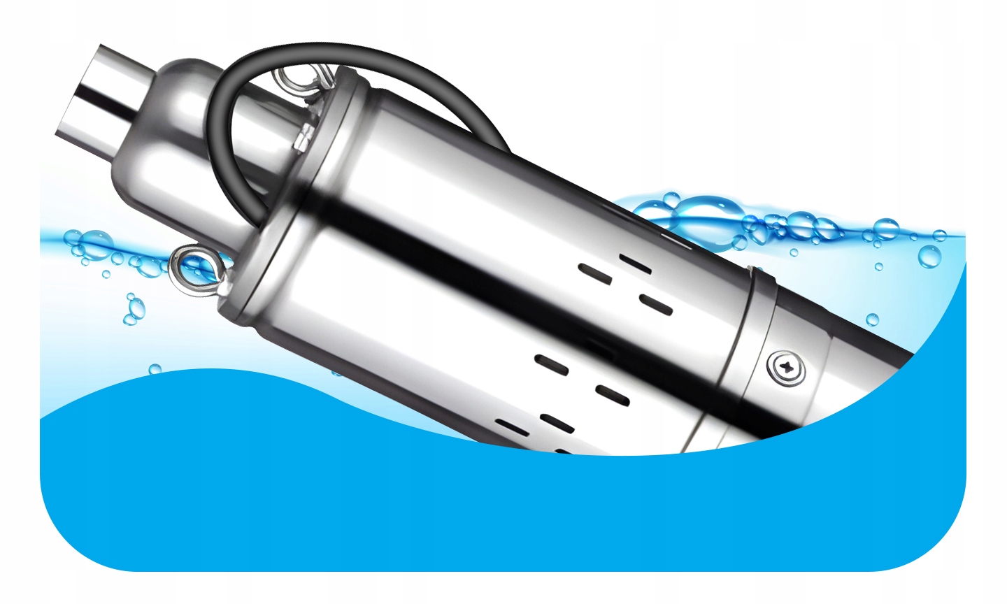 POMPA GŁĘBINOWA DO WODY CZYSTEJ DO STUDNI WYDAJNA MOCNA STAL 4" CALOWA EAN (GTIN) 5906623232550