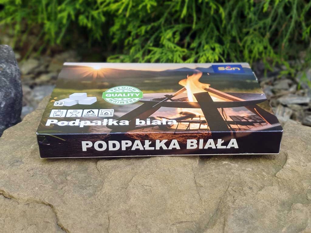 Rozpałka Do GRILLA EXTRA podpałka BIAŁA do kominka pieca 32 kostki Kod producenta 26325 rozpałka białe kostki EXTRA