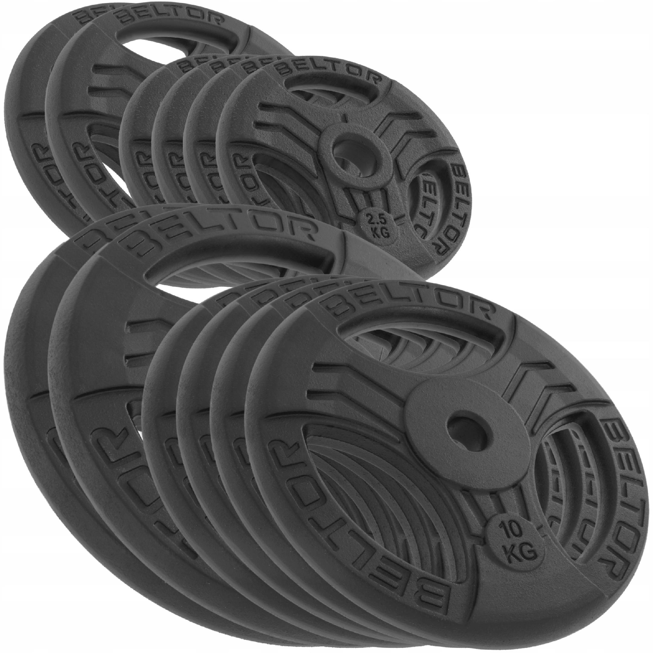Beltor Zestaw 100KG Obciążenie Żeliwne Fastgrip Kierownica 51,5MM