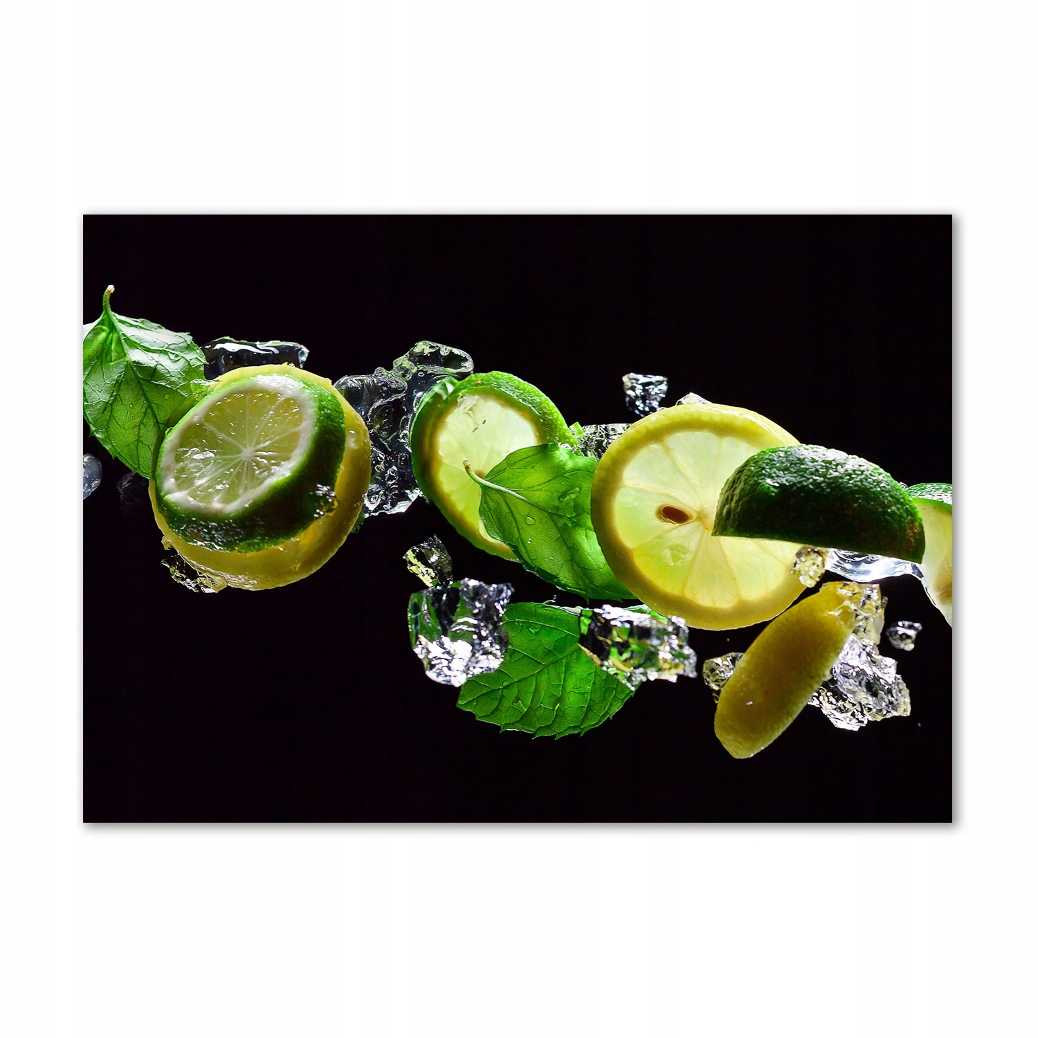 

Foto obraz szklany Limonka i cytryna 100x70