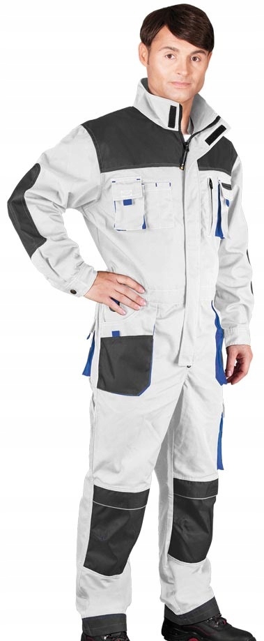 РАБОЧИЙ ЗАЩИТНЫЙ КОСТЮМ ДЛЯ МЕХАНИКА БЕЛЫЙ