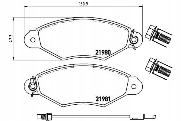 Brembo Brzdové Destičky Renault Kangoo 97- Asistent řidiče #28