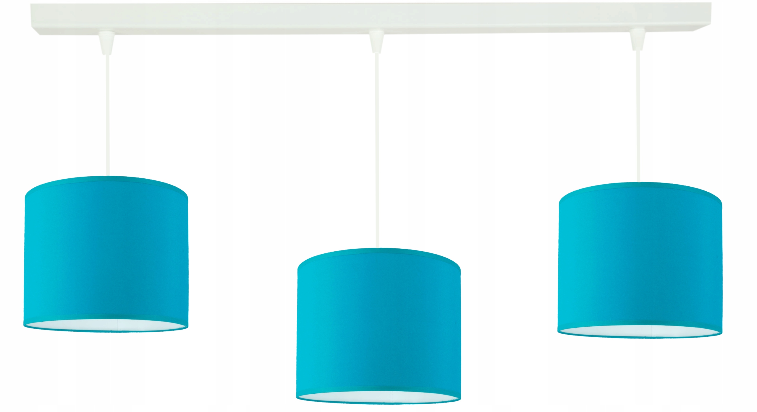 Moderní závěsná lampa, stropní lustr, módní tyrkysové stínidlo 20 cm Led