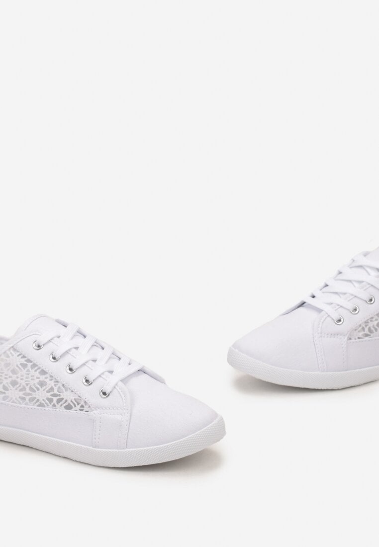 BIAŁE KORONKOWE TENISÓWKI DAMSKIE 39 Kod producenta 1109