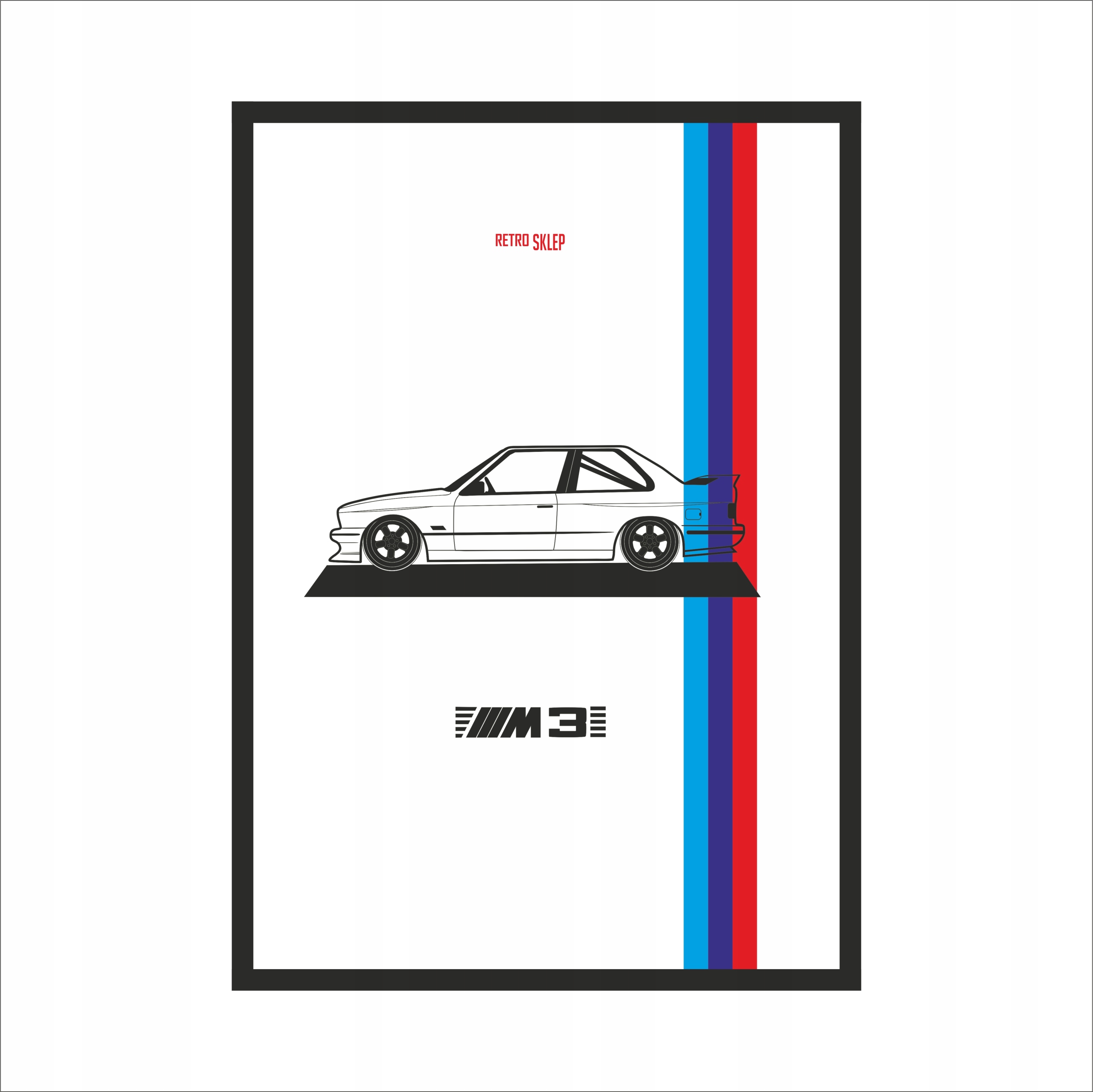 

Obraz na ścianę Bmw M3 Mpower ramka plakat