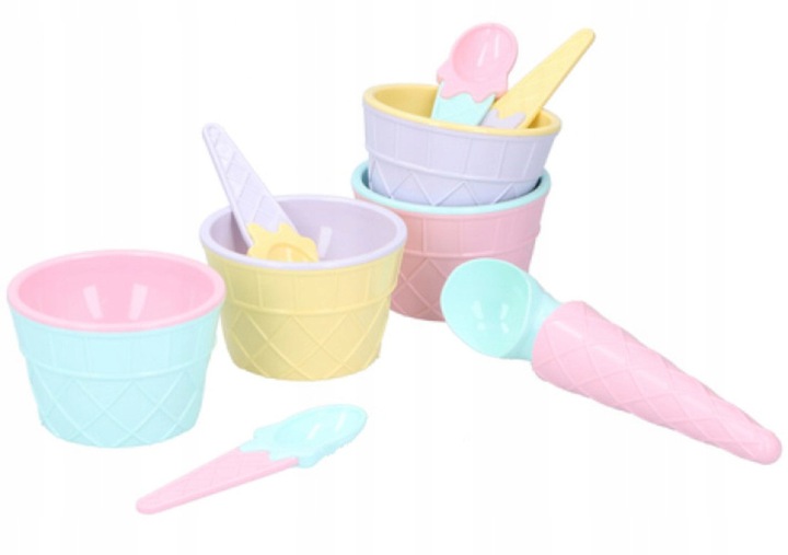 

Mpm zestaw do lodów łyżka do lodów, łyżeczki miski