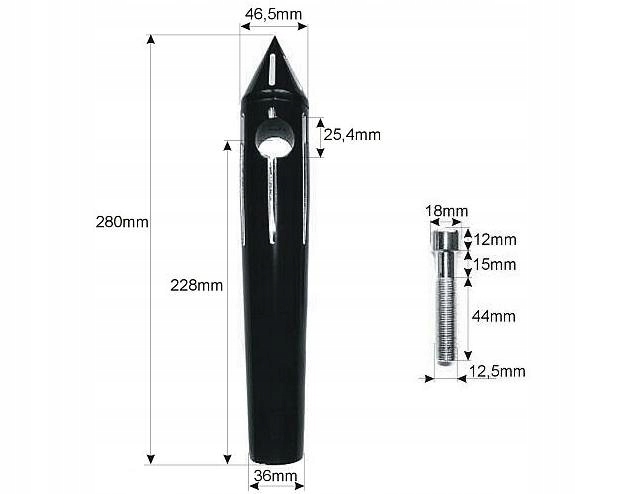 MOCOWANIA UCHWYTY RISERY KIEROWNICY 25,4MM POLKI Producent inny