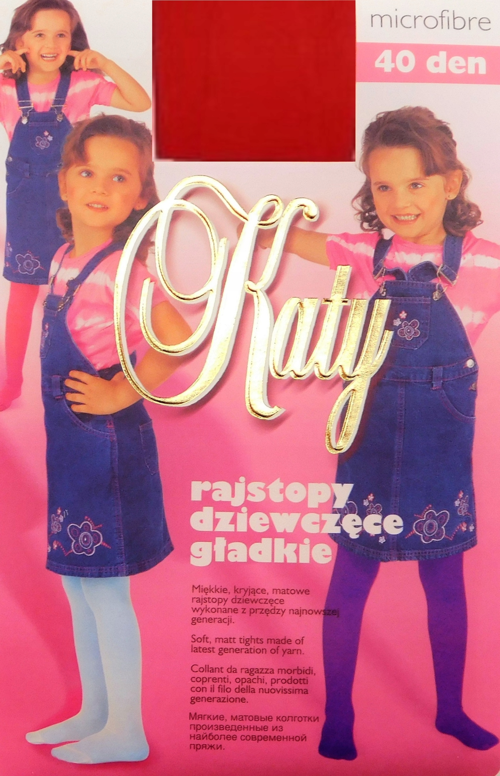 

Katy rajstopy 40den mikrofibra truskawka 5(140+)
