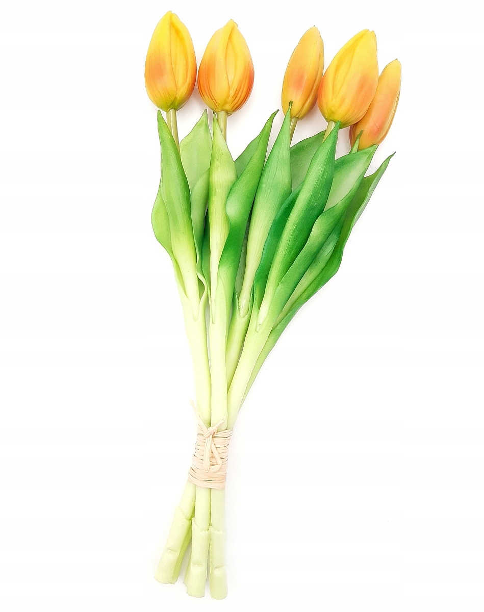 

Tulipan Silikonowy Tulipany Bukiet Pomarańczowe 28