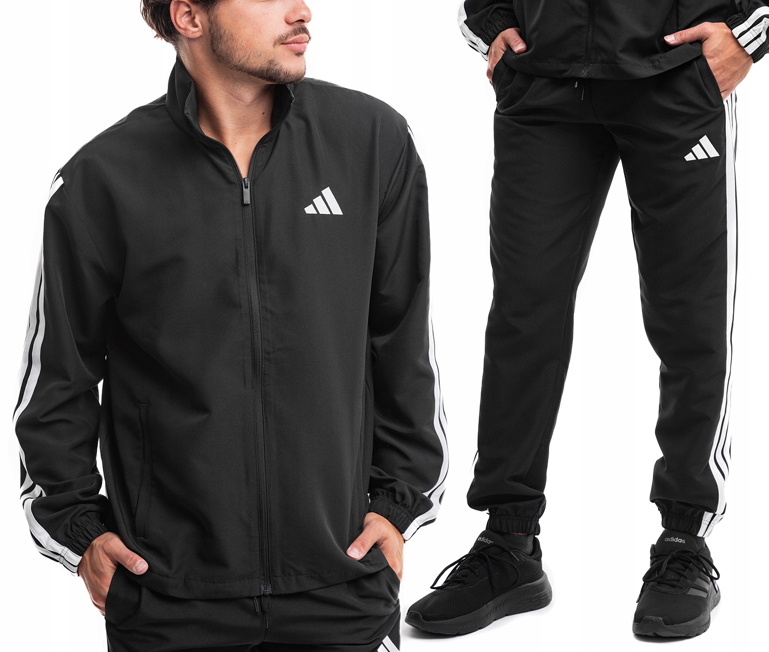 Pánská Teplákovka souprava adidas Sports Training Mikina Kalhoty Černá vel M