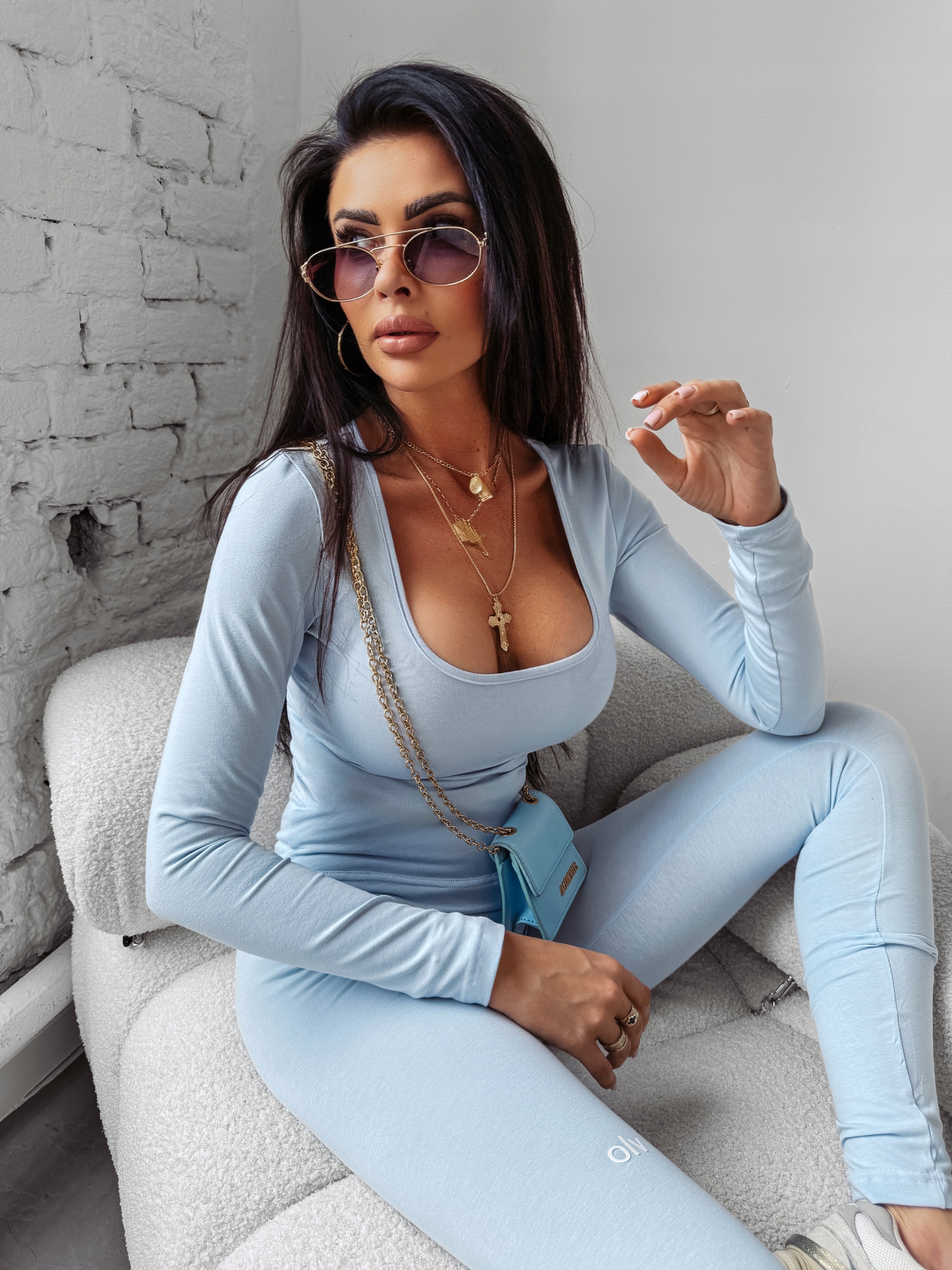 KOMPLET DAMSKI COCONUT O LA VOGA BŁĘKITNY M Model COCONUT