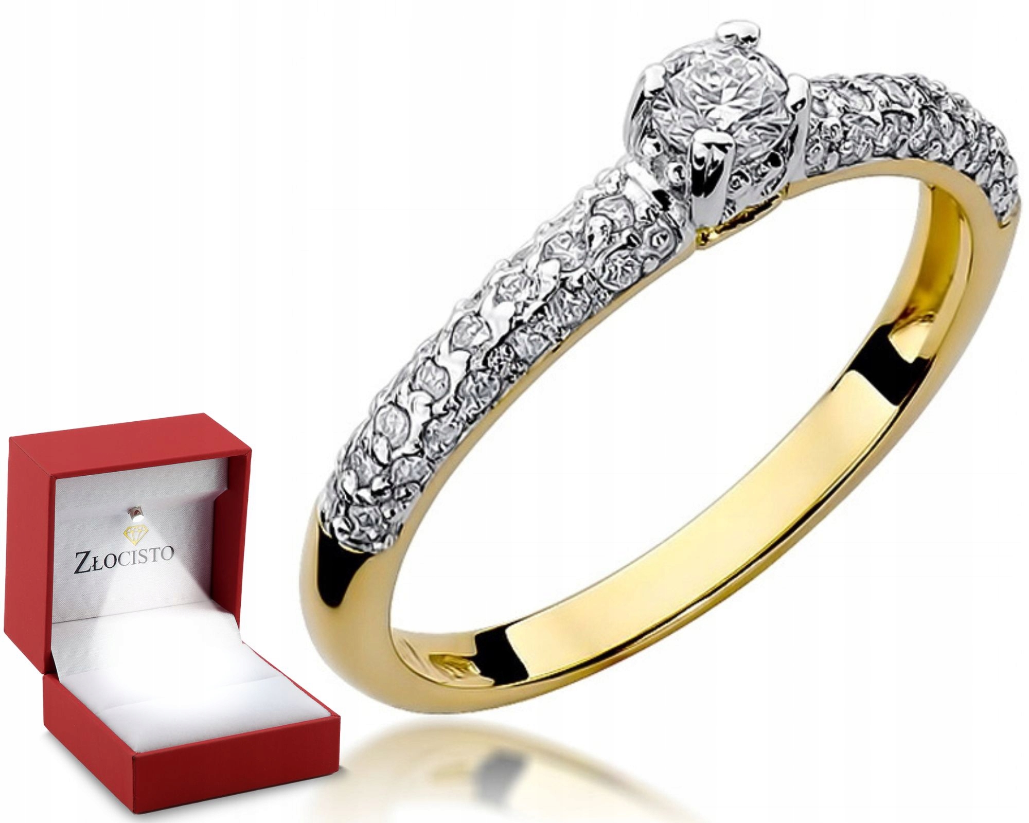 Zlatý Prstýnek s Brilianty Gravírování