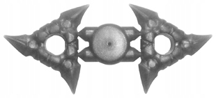 

Lego 19807c01 broń gwiazda flat silver 1 szt Nowy