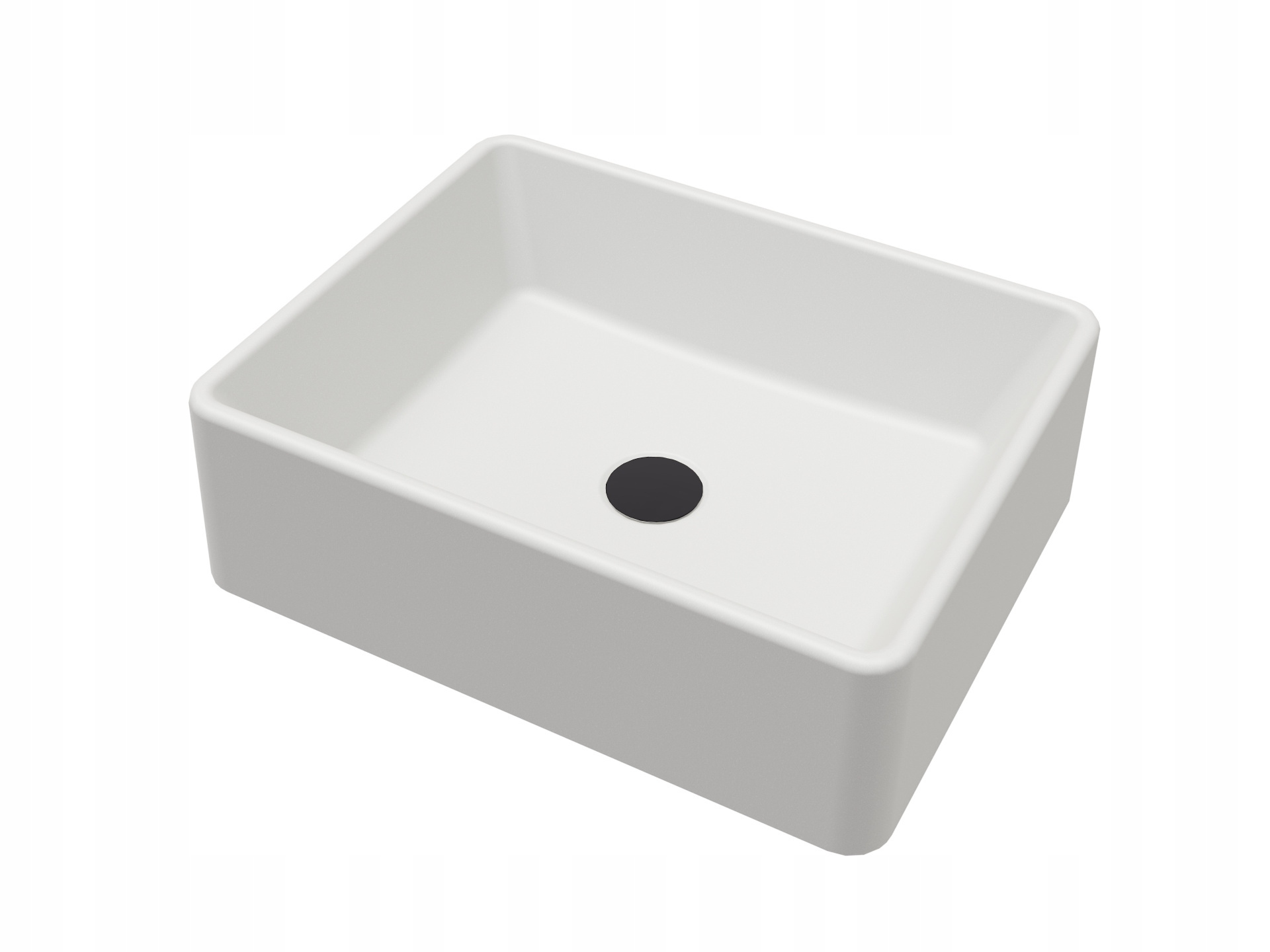 Granitová koupelnová umyvadlová deska Klara, zátka Klik Klak Černá