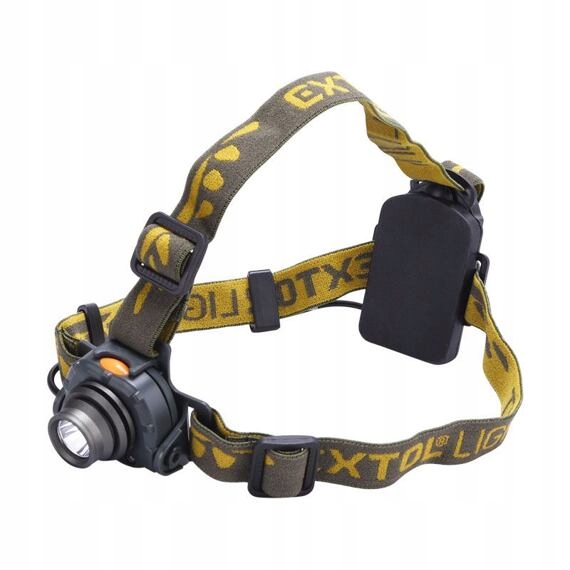 Latarka czołowa Extol Light Led 3W Cree Xpe z czujnikiem do włączania, 120lm, poświata