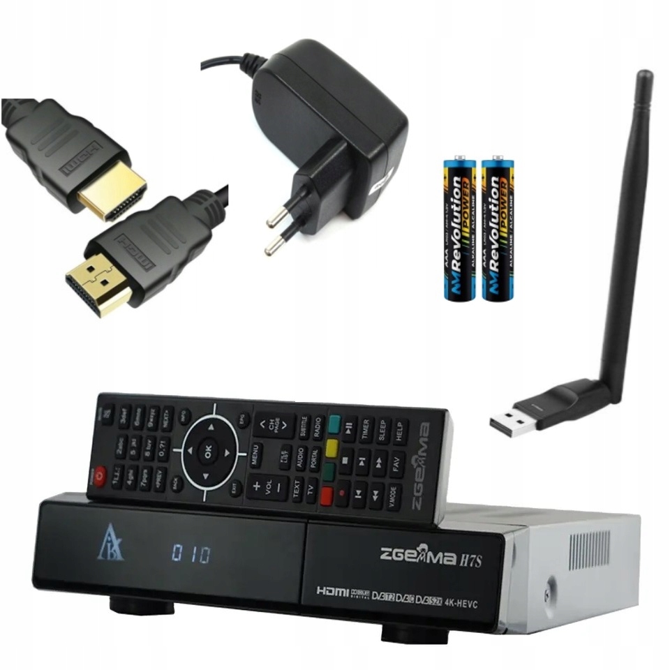 Tuner Dekodér Zgemma H7S 4K ENIGMA2 Oscam Cccam 2+1 Iptv DVB-S2 Originální