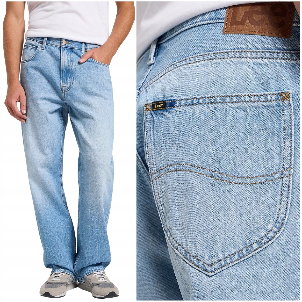 Lee Asher loose straight velmi volné džínové kalhoty bez streče W32 L32