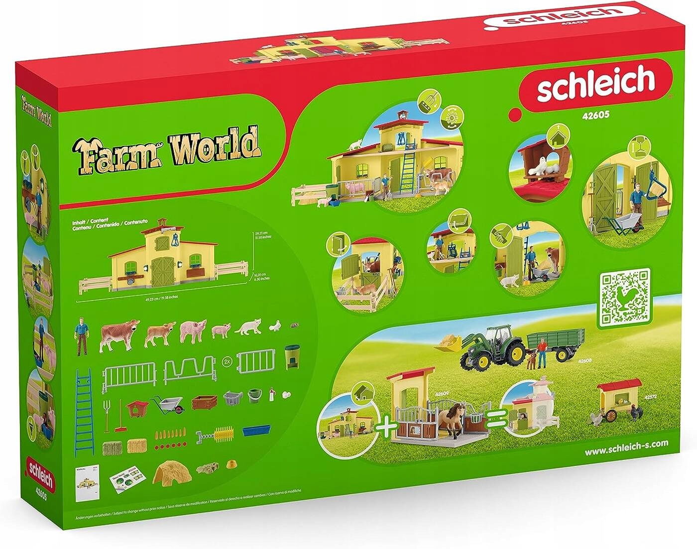 Schleich 42605 Farm World Duża farma zwierzęta Płeć chłopcy dziewczynki