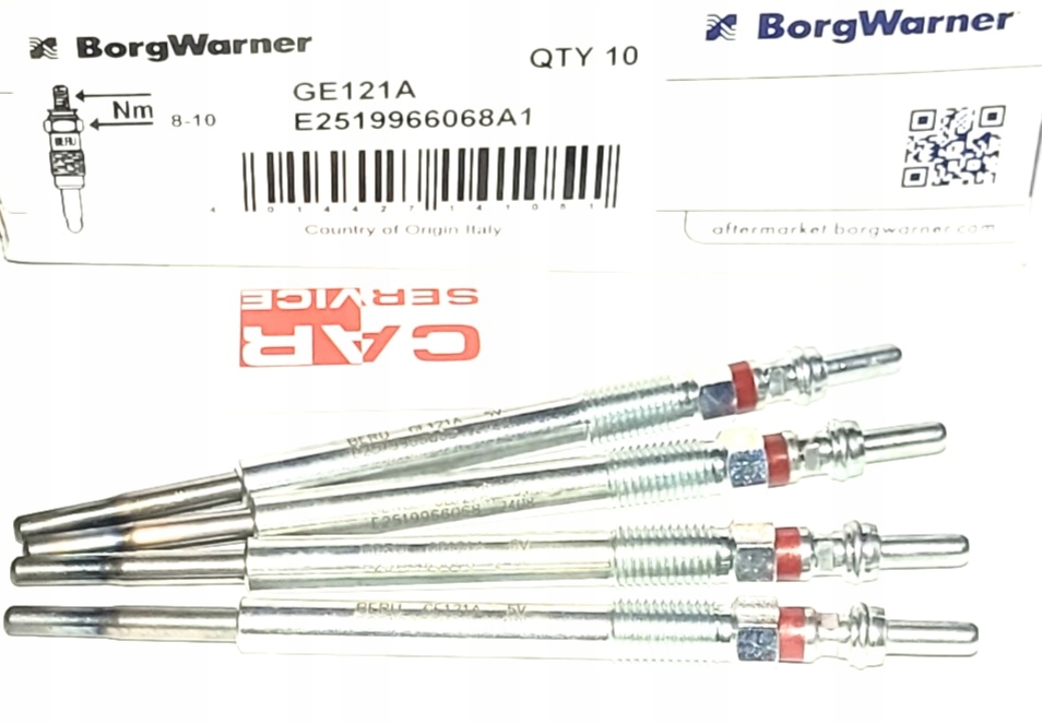 4x ŚWIECA ŻAROWA DBERU GE121A FORD FOCUS C-MAX CITROEN VOLVO 1.6 2.0 TDCI