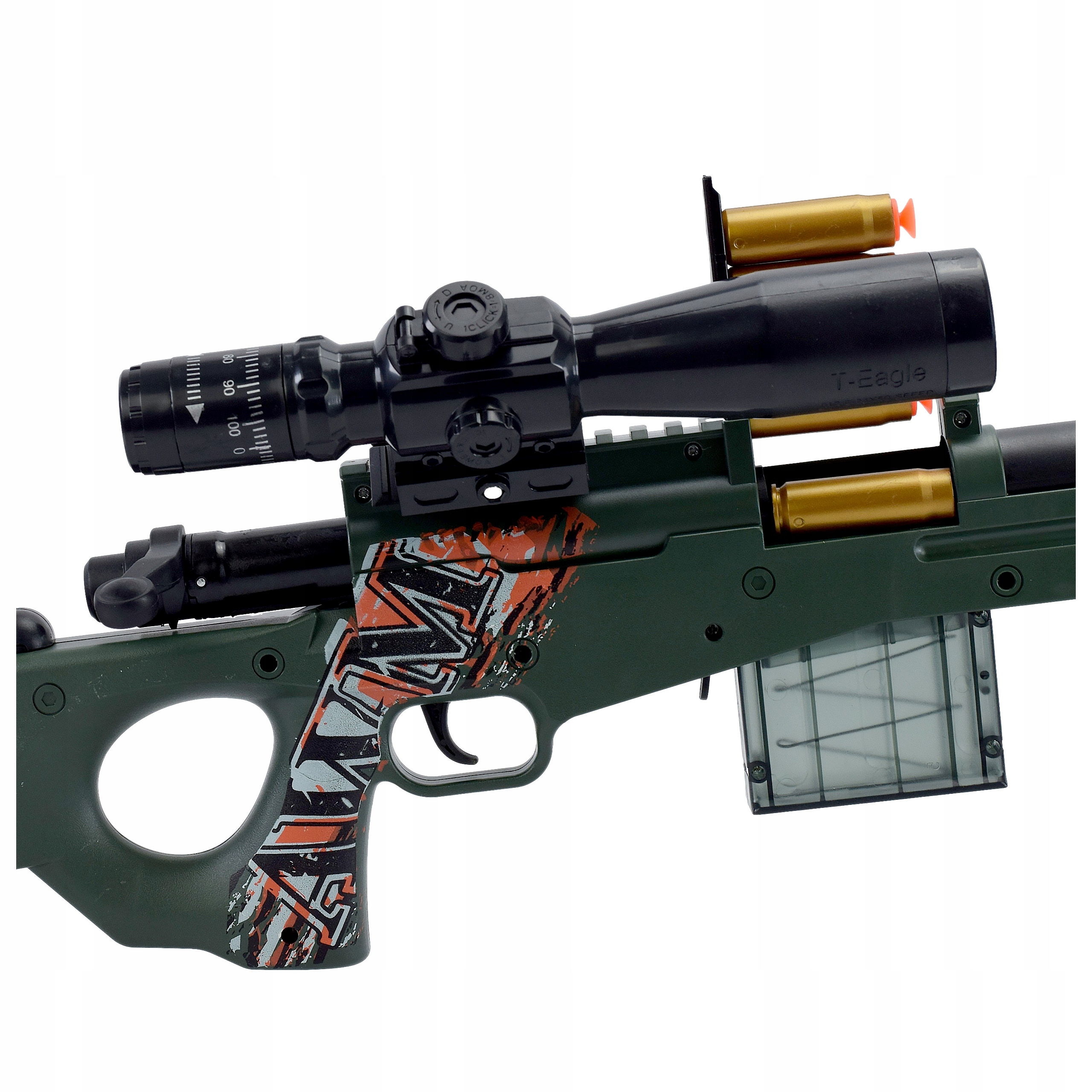 KARABIN PISTOLET SNAJPERKA SNAJPER STRZAŁKI ŁUSKI Marka Skleplolki