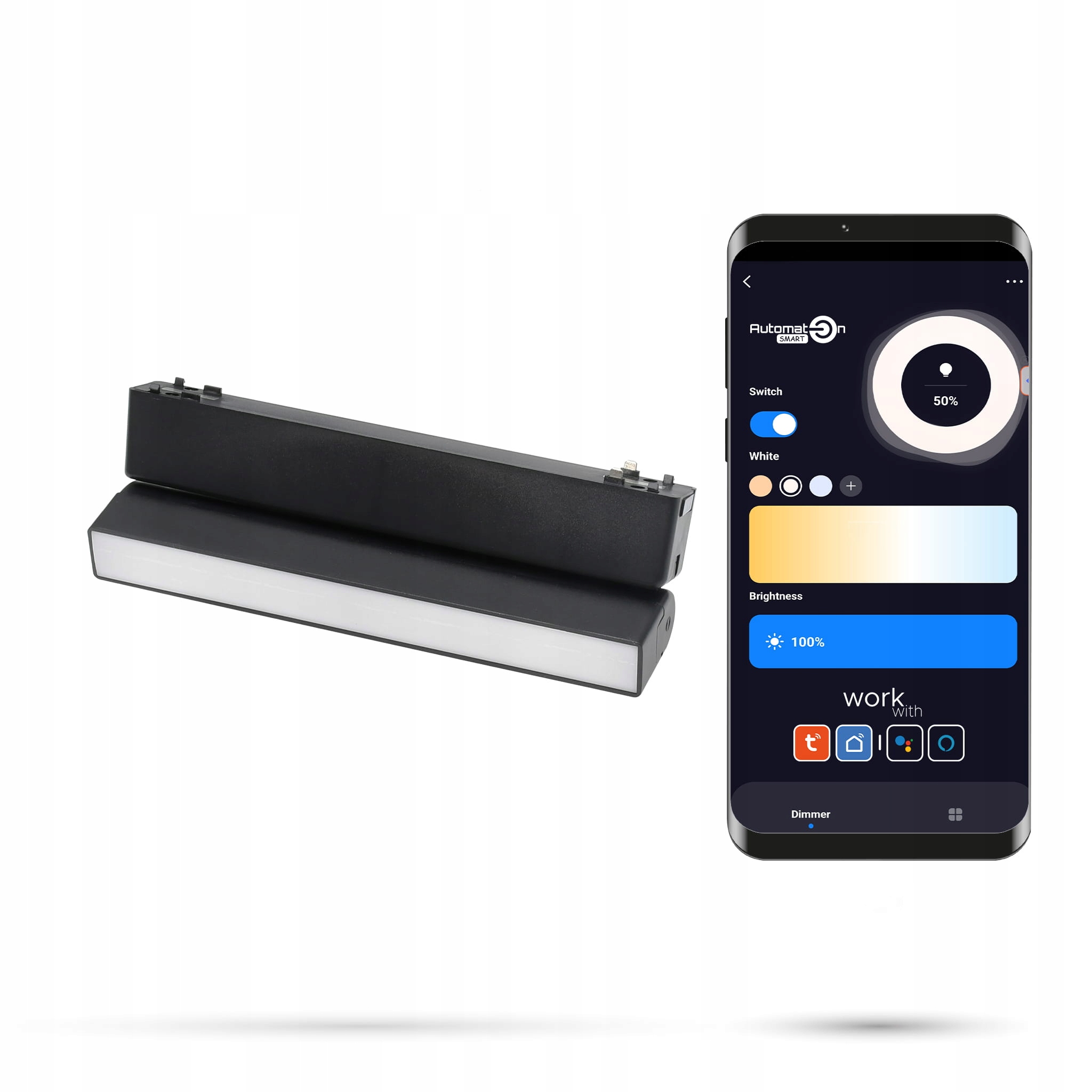 Reflektor Zigbee Tuya FloodReg 10W ZF10 Slimtrack FibrFLEX 48VDC 3000-6000K