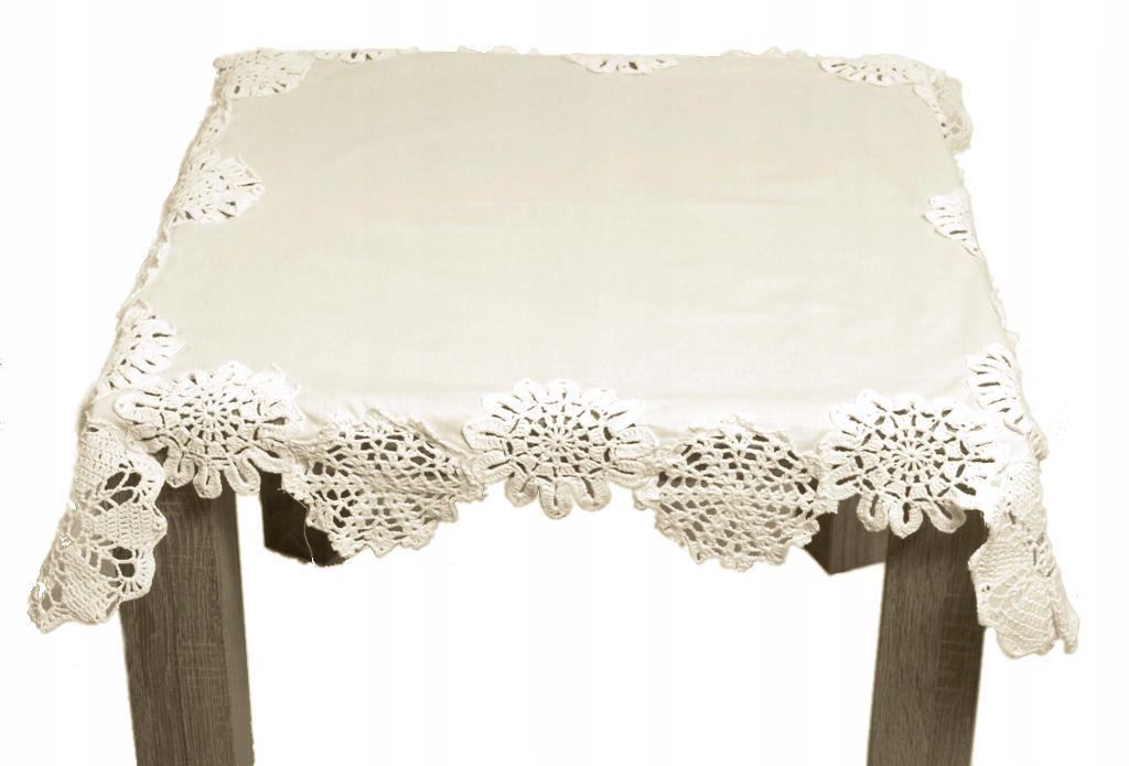 OBRUS 85x85 KREMOWY AMELIA