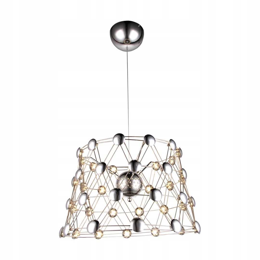 Chrómová závesná lampa s Led kryštálikmi 40W Wire ML246 Eko-light