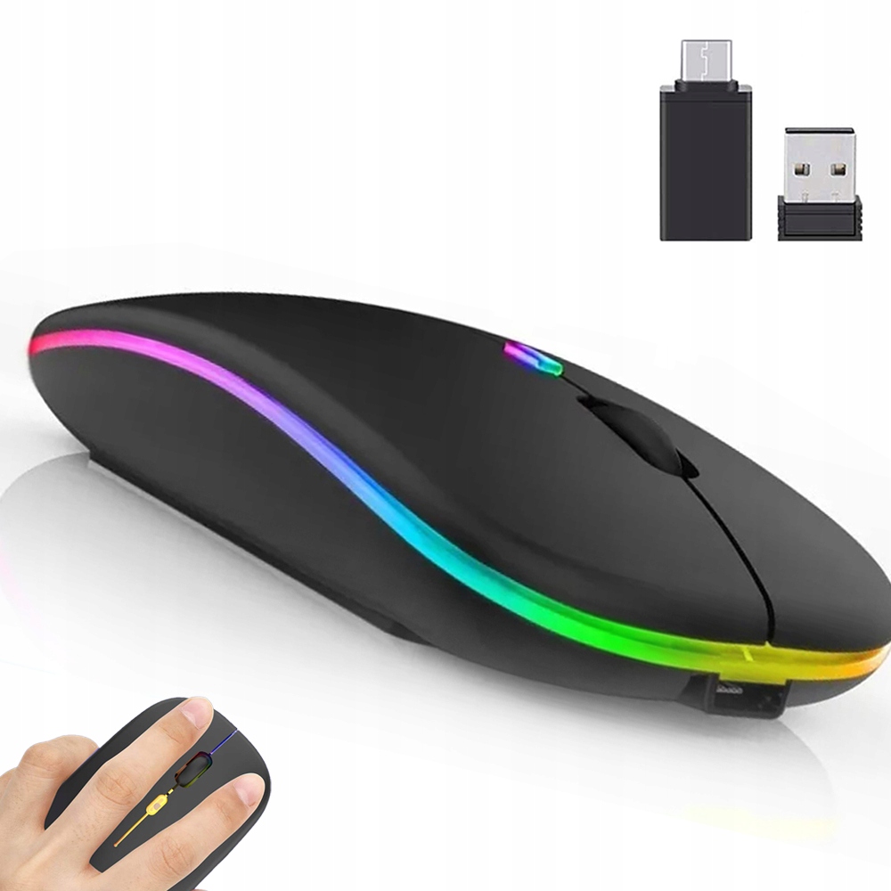 

Myszka Bezprzewodowa Mysz Usb 2.4G+ADAPTER Typu C